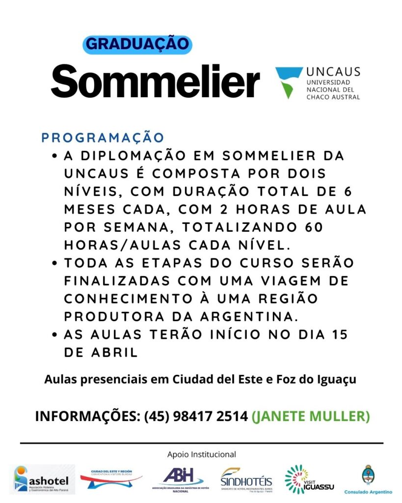SOMMELIER em Foz e Ciudad del Este