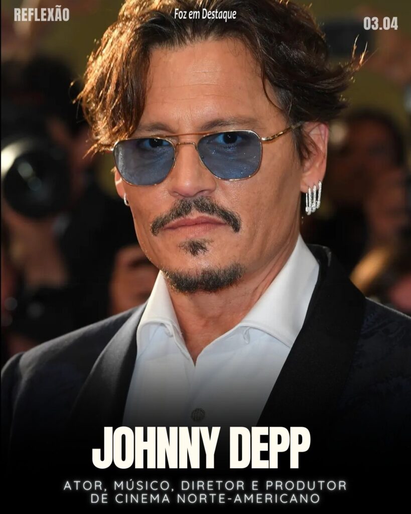 "Você nunca sabe a força que tem, até que a sua única alternativa é ser forte."
Johnny Depp - Ator, músico, diretor e produtor de cinema norte-americano, nascido em 9 de junho de 1963 (60 anos) em Owensboro, Kentucky.
Reflexão 03 de Abril 2024 - Foz em Destaque