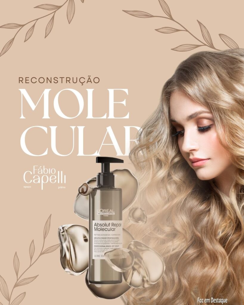 Reconstrução Molecular do cabelo Spaço Fábio Capelli Prime