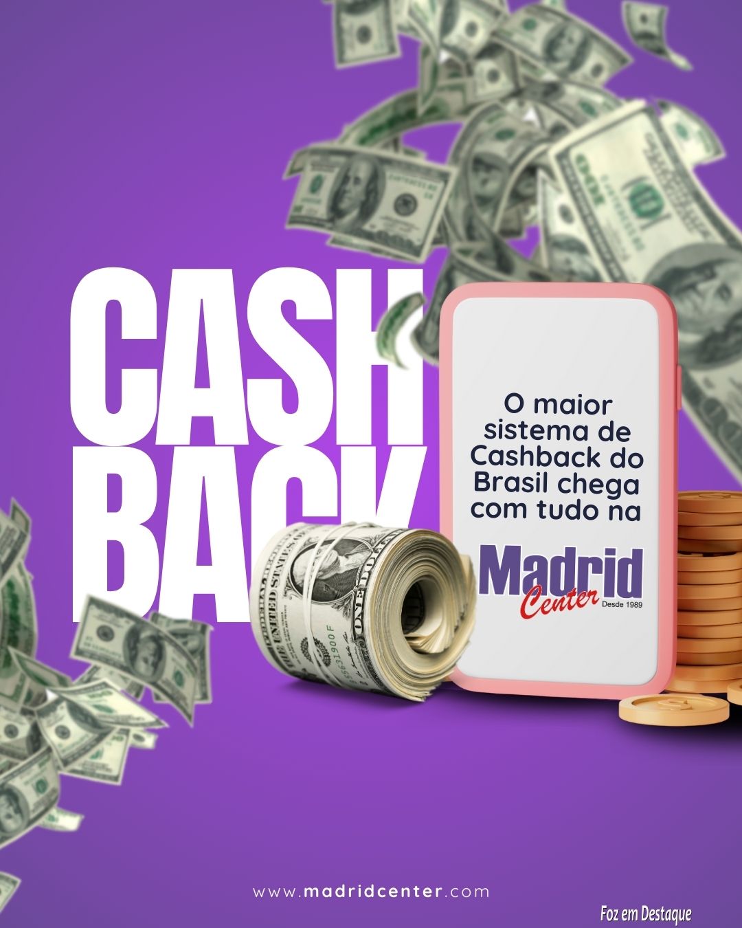 Cashback Vale Bônus é na Madrid Center merchan-madrid-11