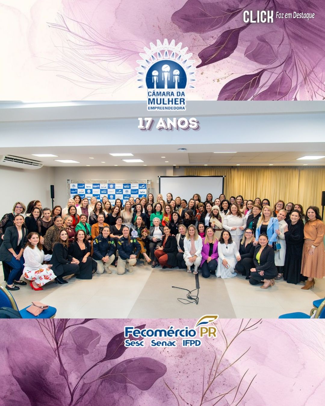 Câmara da Mulher Empreendedora e Gestora de Negócios comemora 17 anos em Foz do Iguaçu Câmara da Mulher Empreendedora e Gestora de Negócios comemora 27 anos em Foz do Iguaçu