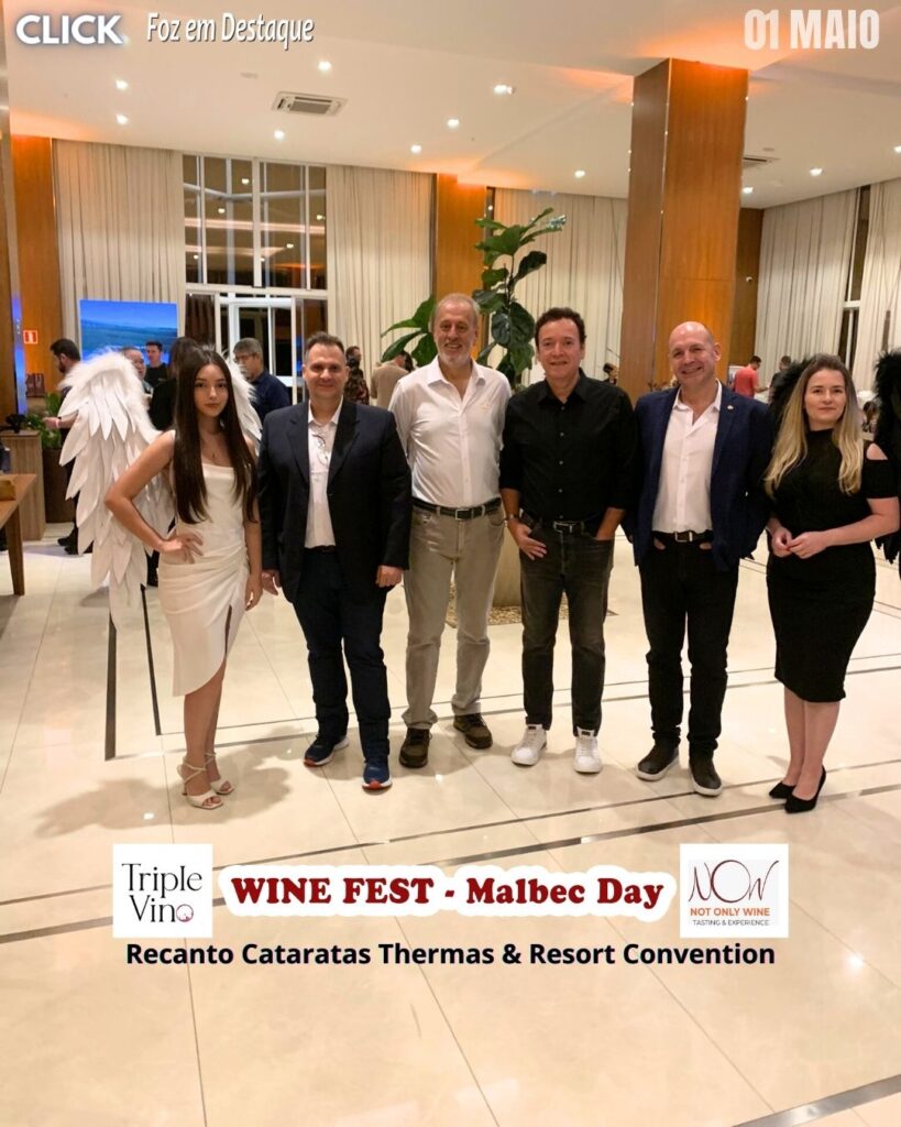 EDILSON ANDRADE RECANTO - GIORDANO CARRA, JUAN POGLER - NOW NOT ONLY WINE - DANIELA ORMAY SOMMELIER - DANIEL LOPES - TRIPLE VINO - WINE FEST MALBEC DAY
NOW NOT ONLY WINE