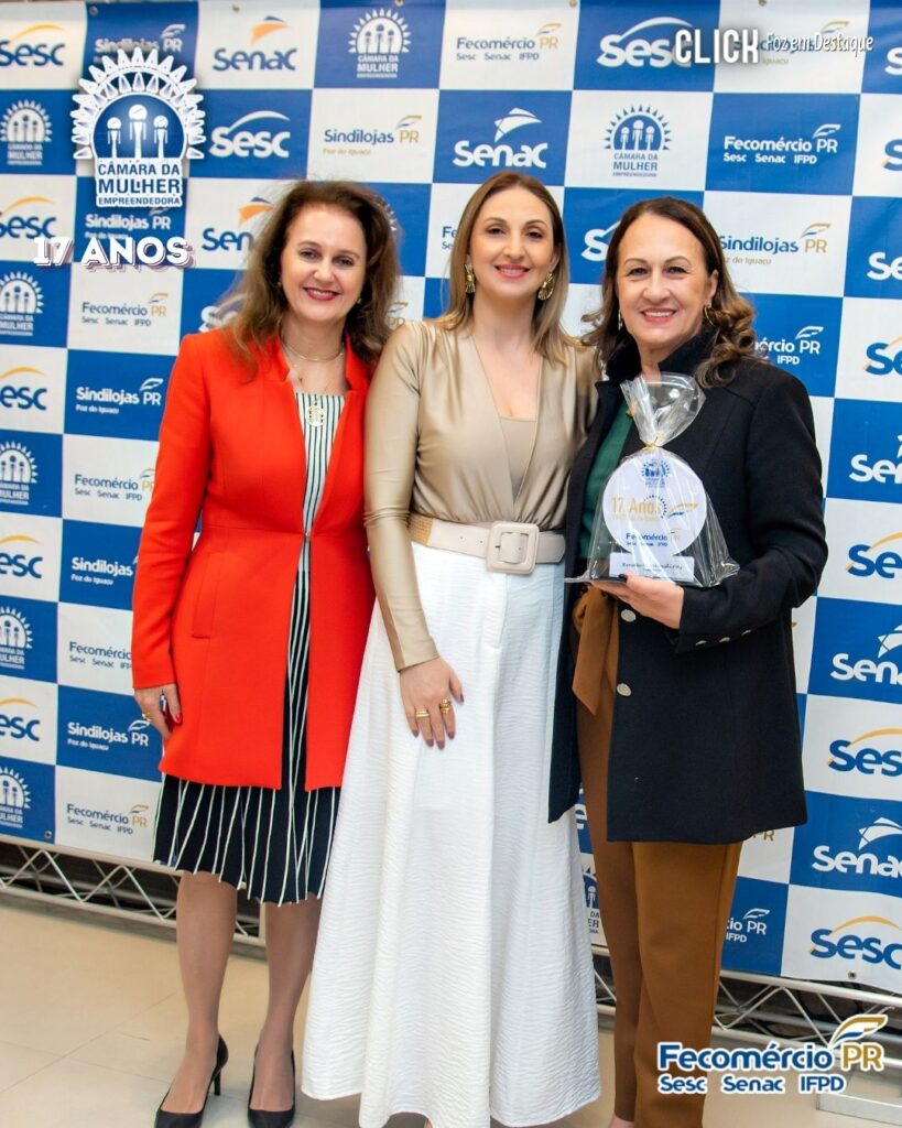 17 CMEG CAMARA MULHER FOZ
17 anos ca CAMARA DA MULHERE EMPRESARIA CMEG FOZ DO IGUAÇU
CYNTHIA VETORELLO