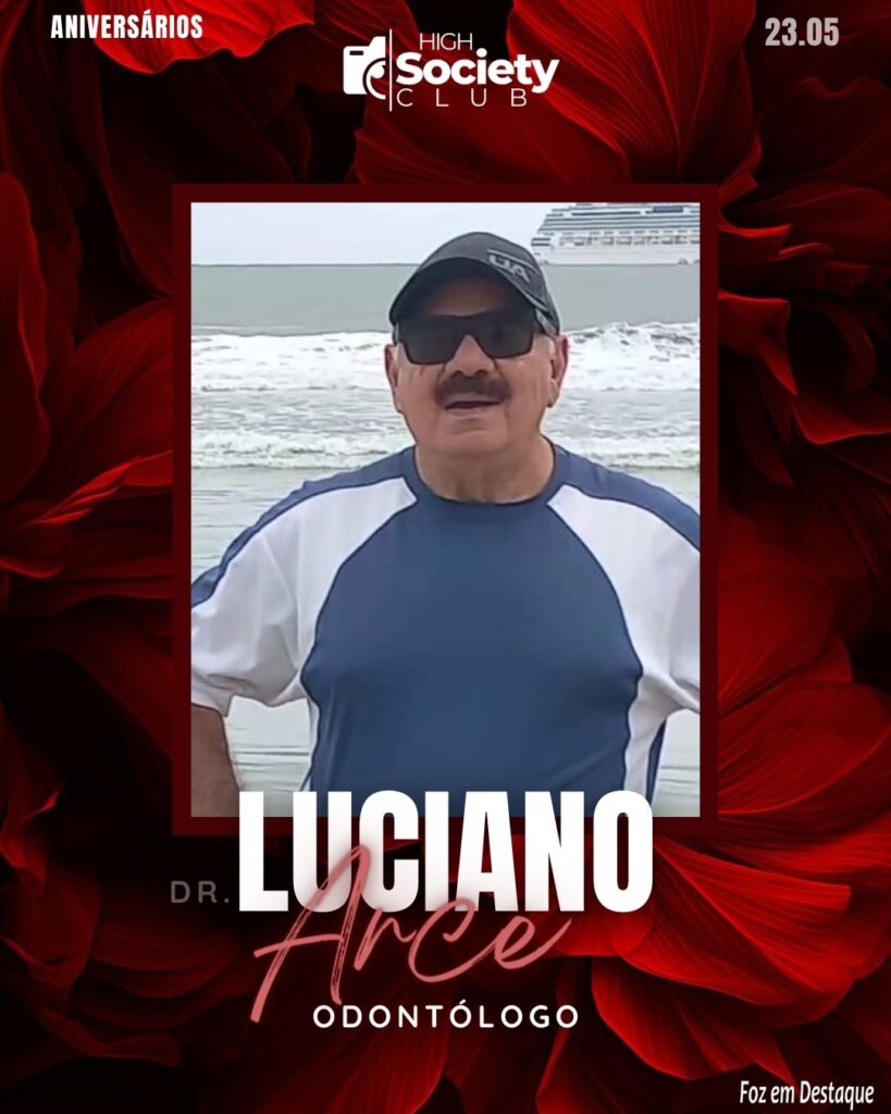 Dr.
Luciano Arce
Odontólogo - High Society Club Foz em Destaque