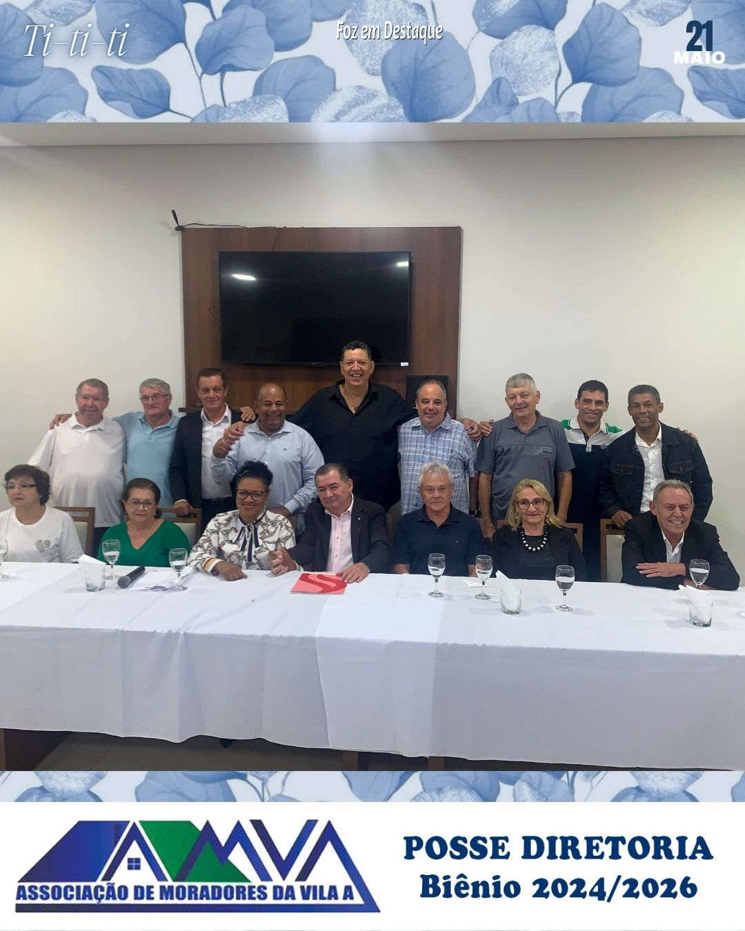 POSSE DIRETORIA DA AMVA - ASSOCIAÇÃO DE MORADORES A VILA A (Gestão 2024/26) 3