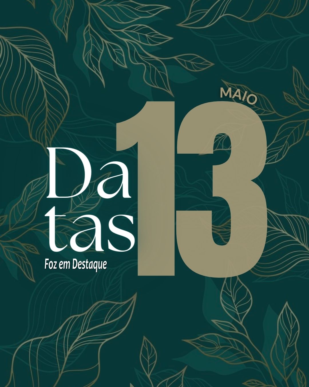 Datas 13 de Maio 2024 Abolição da Escravatura no Brasil - Dia da Fraternidade - Dia do Automóvel - Dia do Zootecnista - Dia Nacional do Chefe de Cozinha