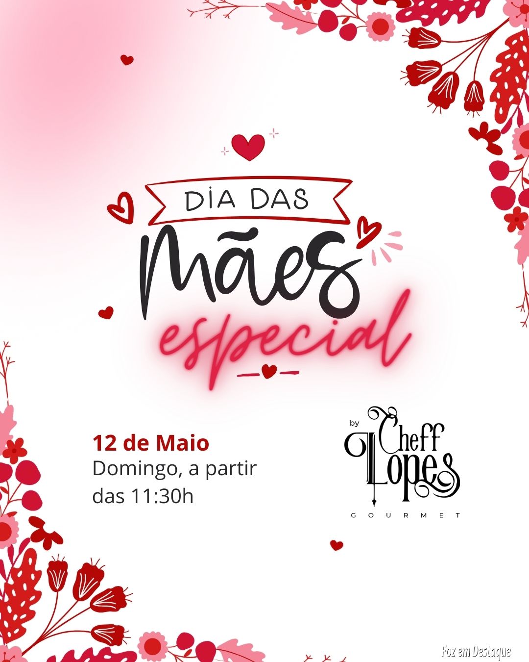 Dia das Mães Especial no Cheff Lopes AGENDA-cheff