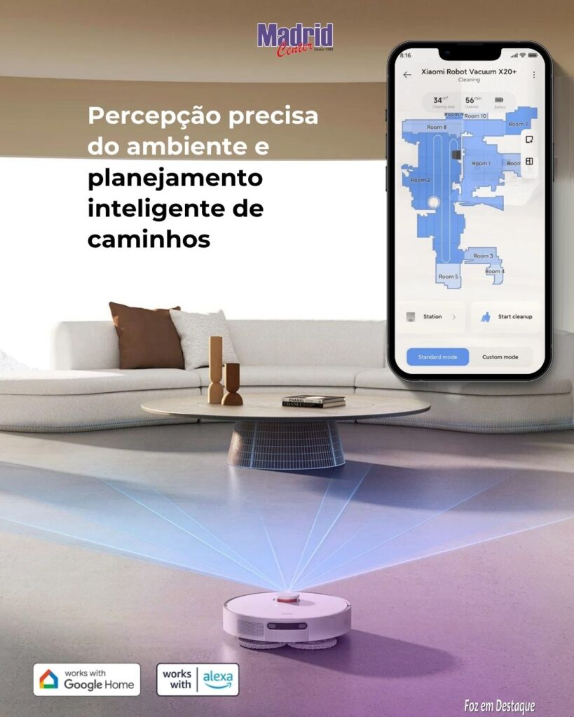 Xiaomi Robot Vacuum X20+ na Madrid Center