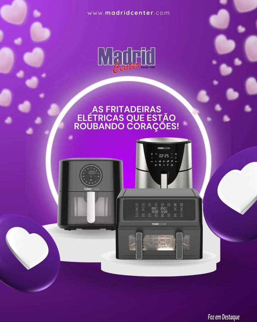 As Fritadeiras Elétricas que Estão Roubando Corações na Madrid Center!