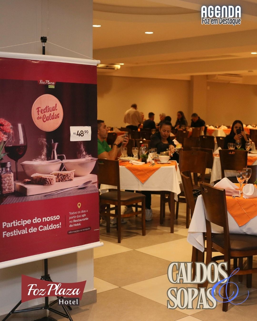FESTIVAL DE CALDOS & SOPAS DO FOZ PLAZA HOTEL É SUCESSO FESTIVAL DE CALDOS & SOPAS DO FOZ PLAZA HOTEL É SUCESSO