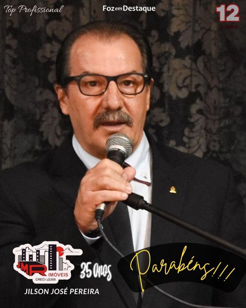 JMR IMÓVEIS 35 ANOS JILSON JOSÉ PEREIRA