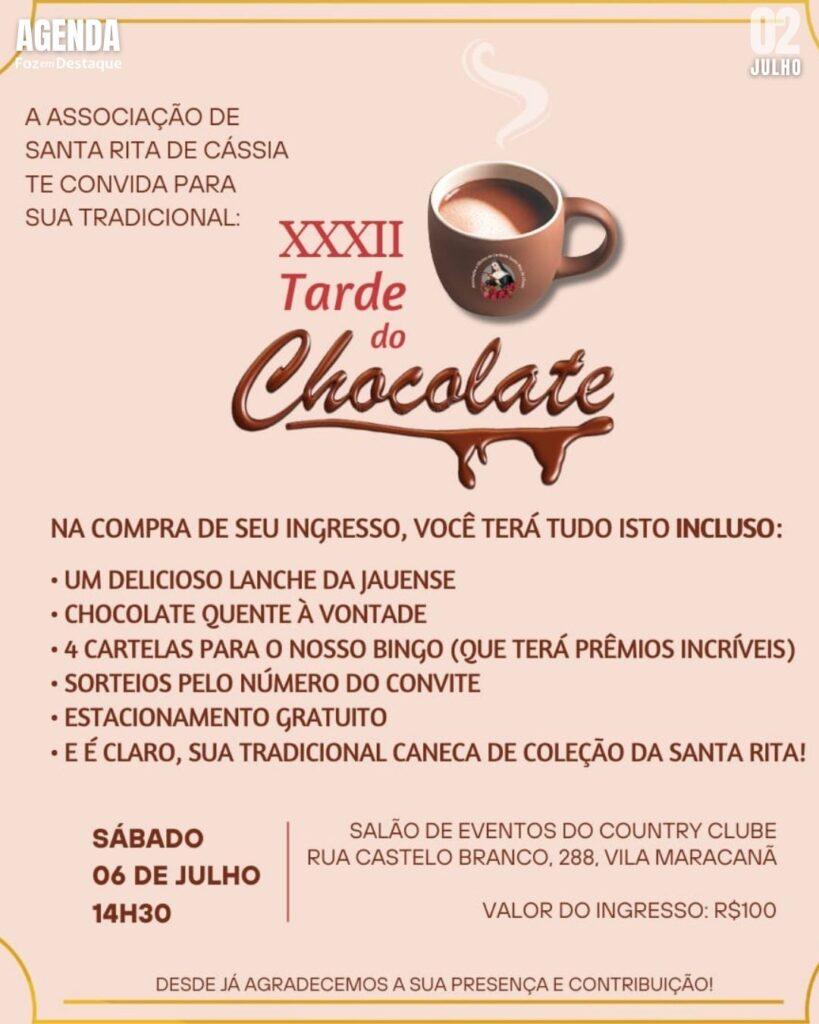 XXXII TARDE DO CHOCOLATE ELIANE rafagnin