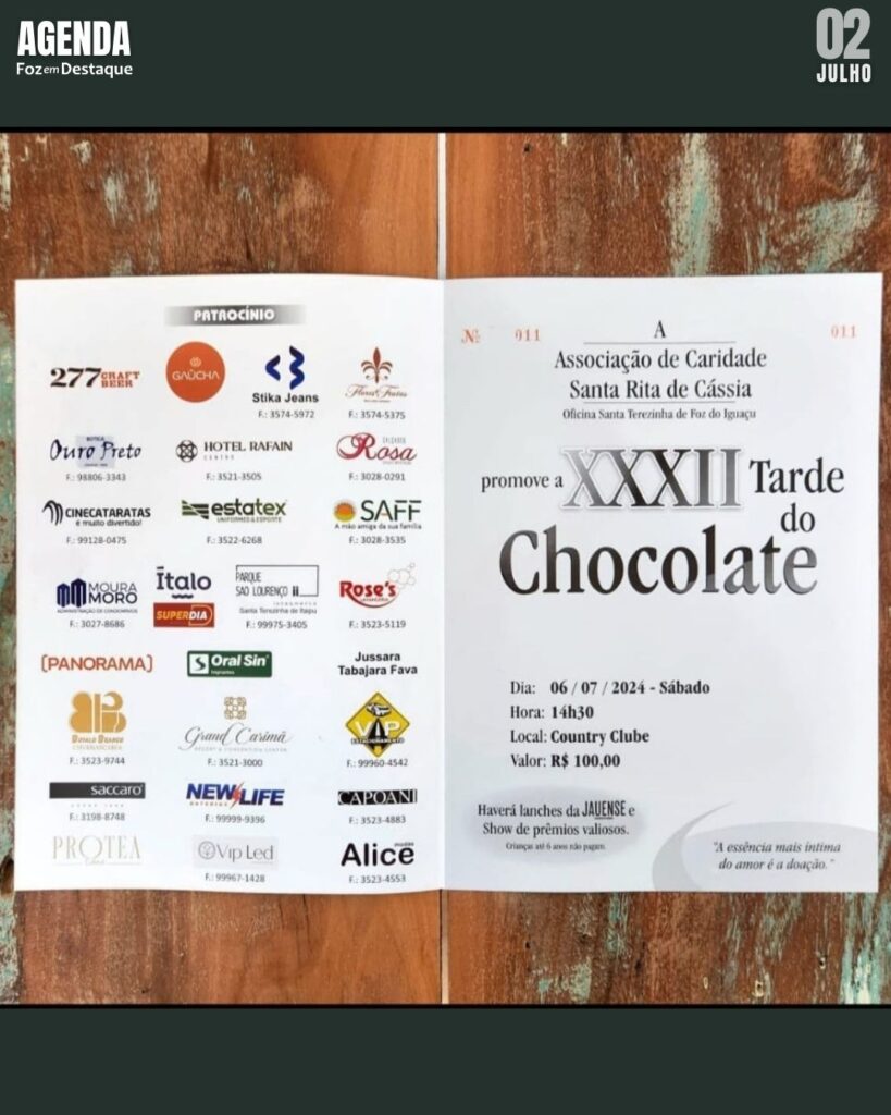 XXXII TARDE DO CHOCOLATE ELIANE rafagnin