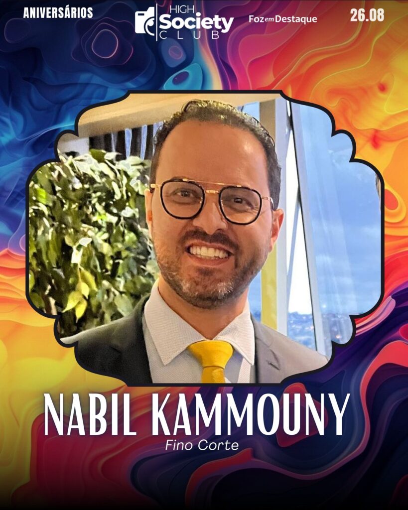 Nabil Kammouny - Fino Corte
Aniversários 26 de Agosto 2024 High Society Club Foz em Destaque -