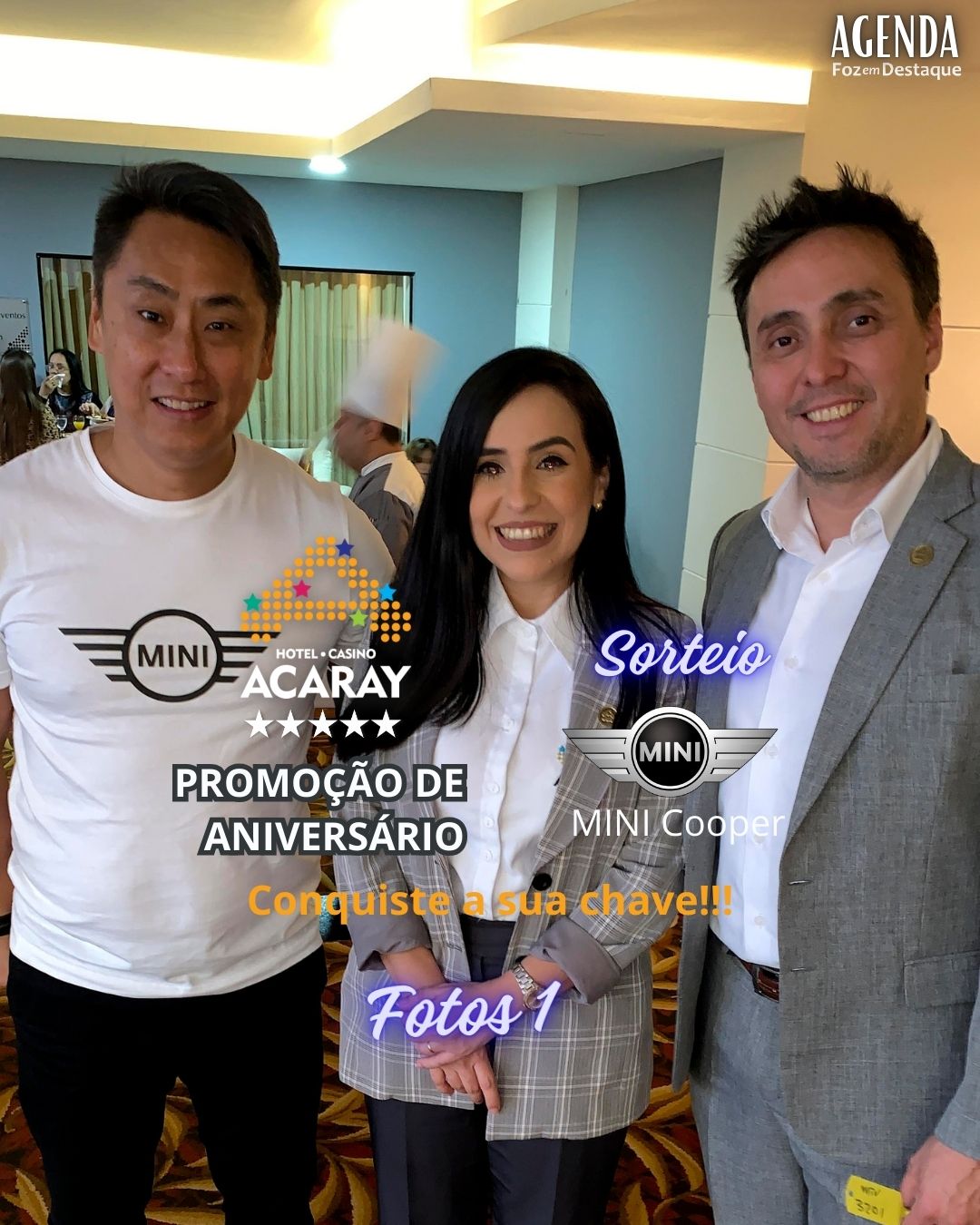 Promoção de Aniversario HOTEL CASINO ACARAY - Sorteio de 1 Mini Cooper 0km