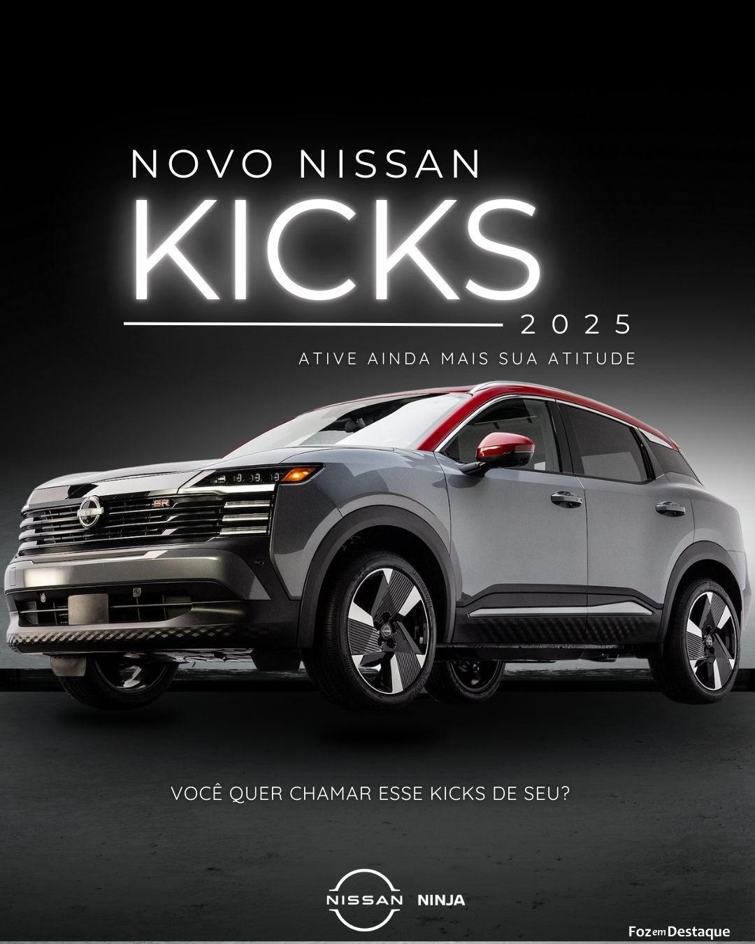 Descubra o Novo Kicks na Ninja Nissan MERCHAN - NISSAN
