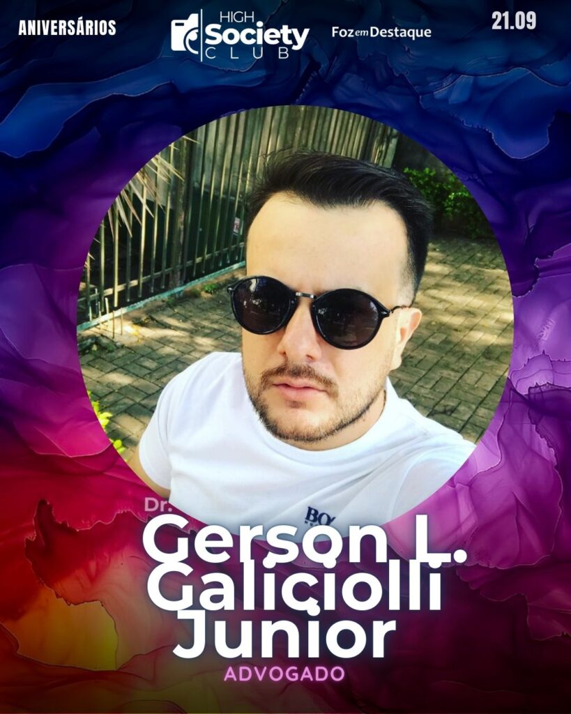 Dr.
Gerson L. Galiciolli Junior
Advogado
Aniversários 21 de Setembro 2024