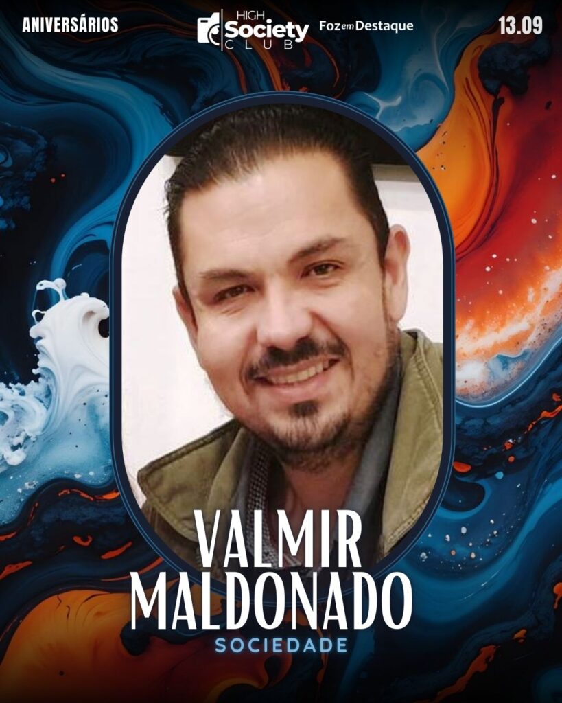 Valmir Maldonado
Aniversários 13 de Setembro 2024