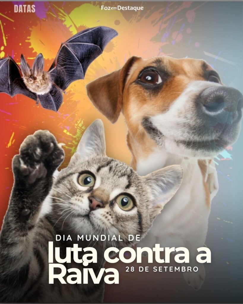 Dia Mundial de Luta contra a Raiva
Datas 28 de Setembro 2024 Foz em Destaque-