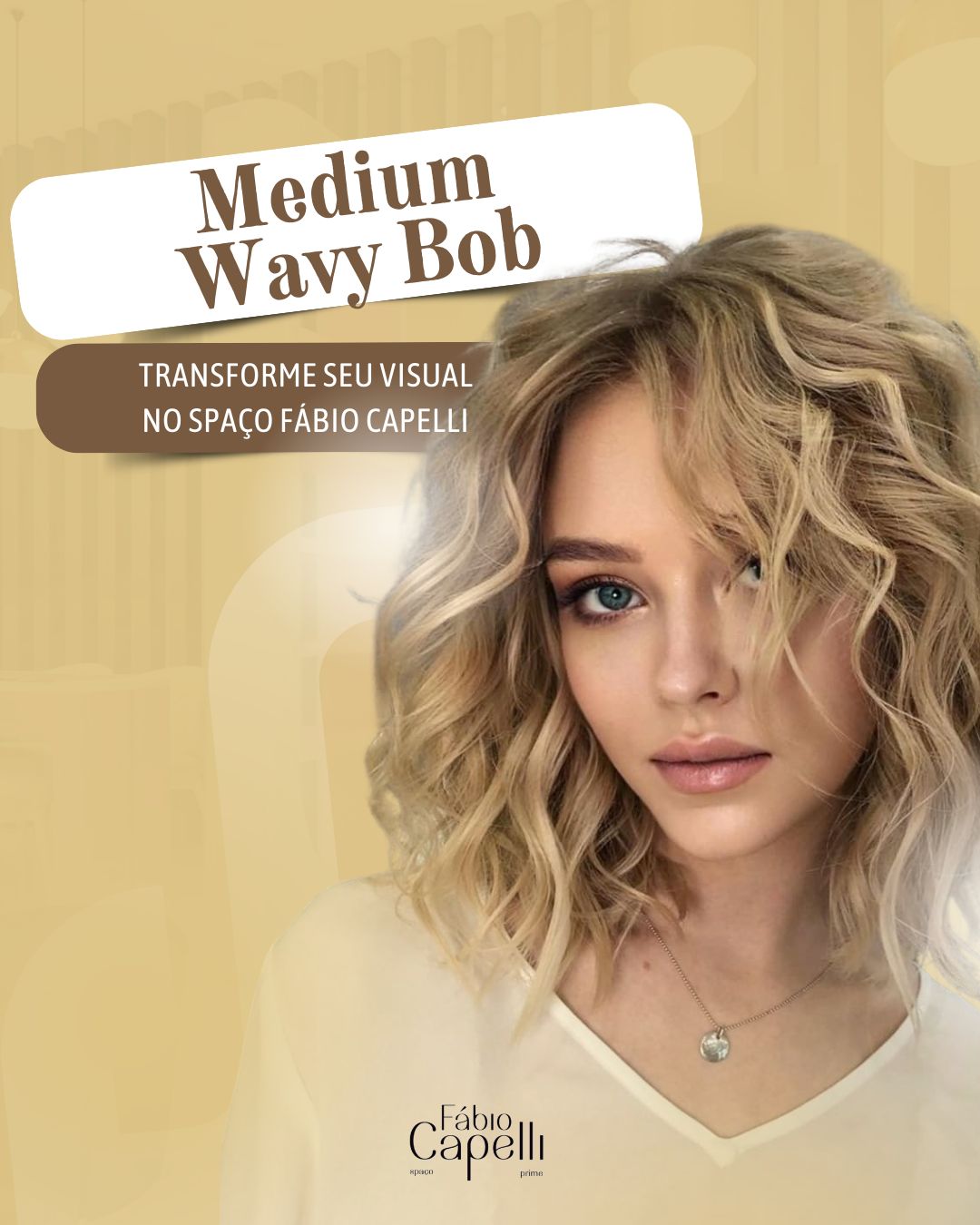 Transforme seu Visual com o Medium Wavy Bob BS - CAPELLI