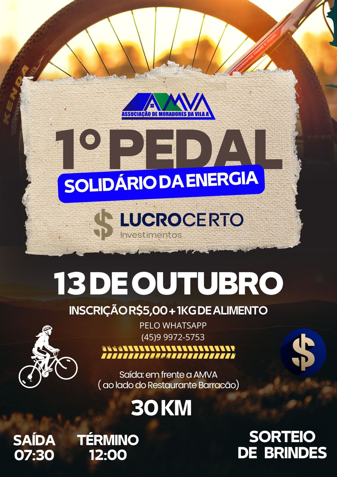 1º Pedal Solidário da Energia da AMVA Imagem do WhatsApp de 2024-09-17 à(s) 10.22.29_34b1e731