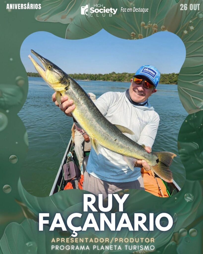 Ruy Façanario - Apresentador/Produtor - Programa Planeta Turismo
High Society Club Foz em Destaque