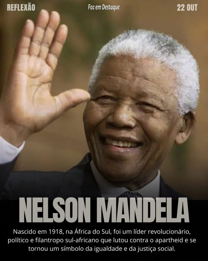"A educação é a arma mais poderosa que você pode usar para mudar o mundo." Nelson Mandela.
Reflexão 22 de outubro 2024 Foz em Destaque "Sua Vida mais divertida!!!"