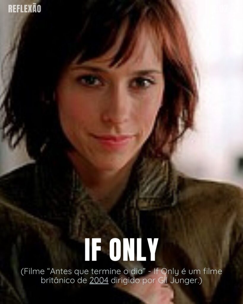 “Dizem que um sempre ama mais. Ah Meu Deus, como eu queria que não fosse eu!”
(Filme “Antes que termine o dia” - If Only é um filme britânico de 2004 dirigido por Gil Junger.)
Reflexão 12 de outubro
