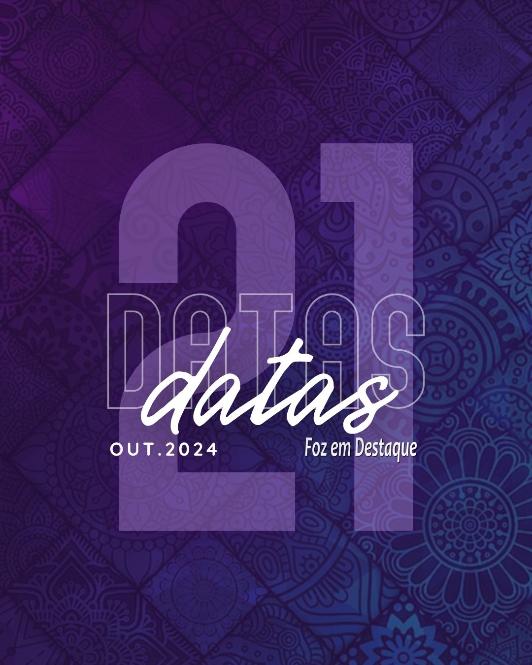 Datas 21 de outubro 2024 4