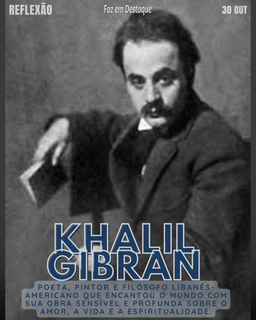 "A beleza não está no rosto; a beleza é uma luz no coração." (Khalil Gibran)
Reflexão 30 de outubro 2024
Marco Antonio para a Foz em Destaque "Sua Vida mais divertida!!!"