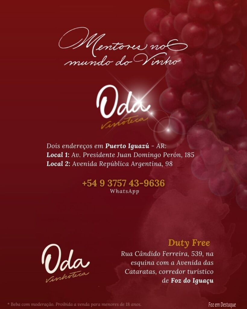 Vinhos Rosés Oda Vinoteca
fozemdestaque #merchandising #colunasocial #sociedadefoz #sociedadetrinacional #odavinoteca #odadutyfree #vinho #vinhorose #roses #puertoiguazú #fozdoiguaçu
