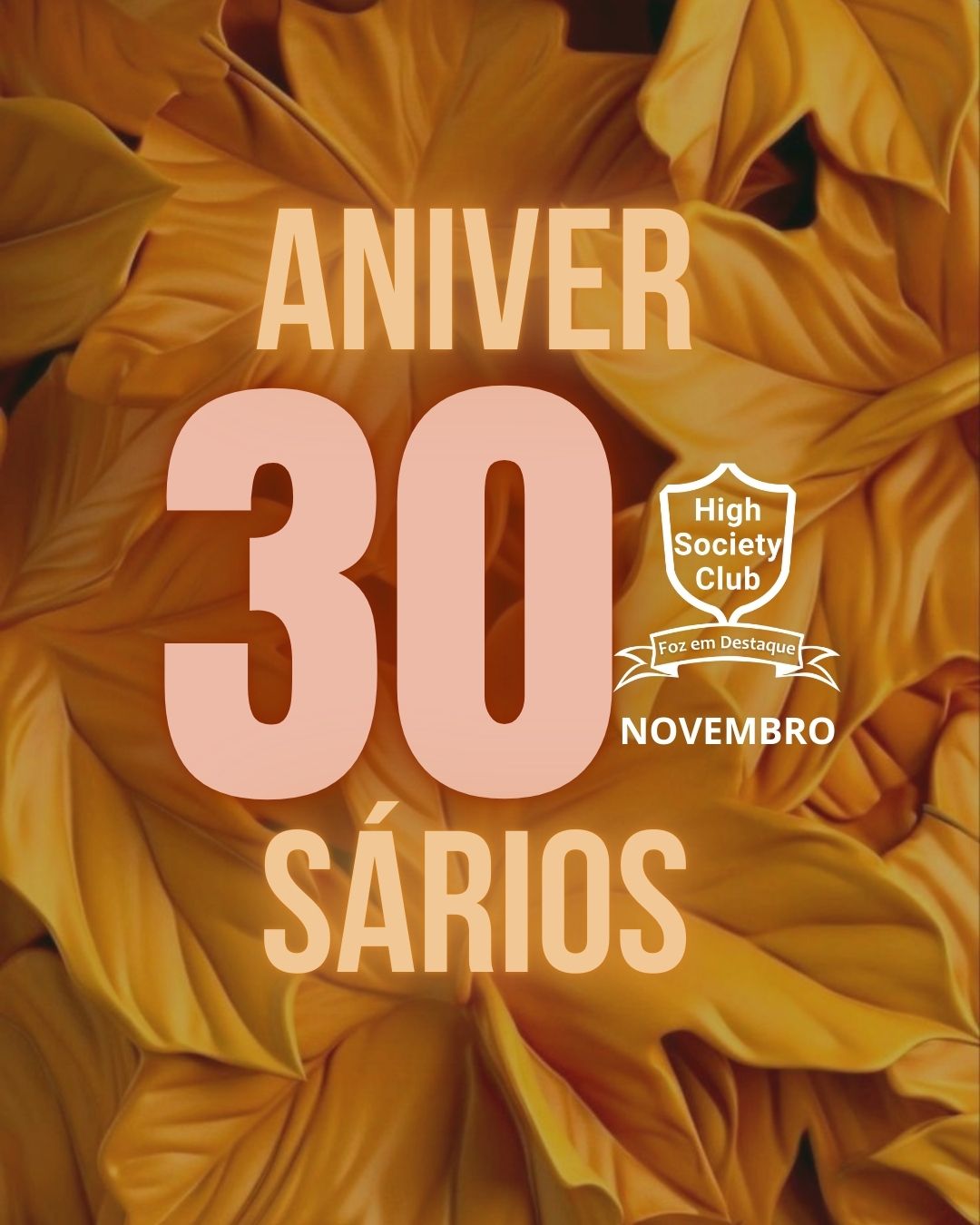Aniversários 30 de Novembro 2024 10