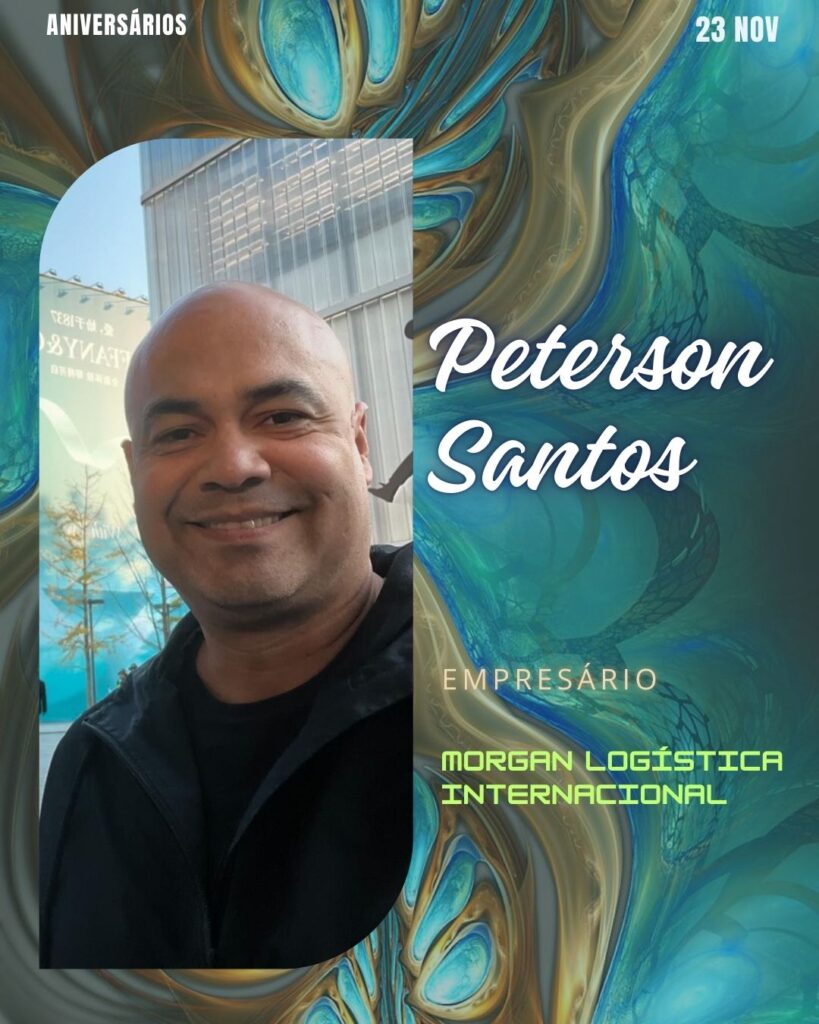 Peterson Santos - Morgan Logística Internacional
Aniversários 23 de Novembro 2024 High Society Club Foz em Destaque "Sua vida mais divertida..."