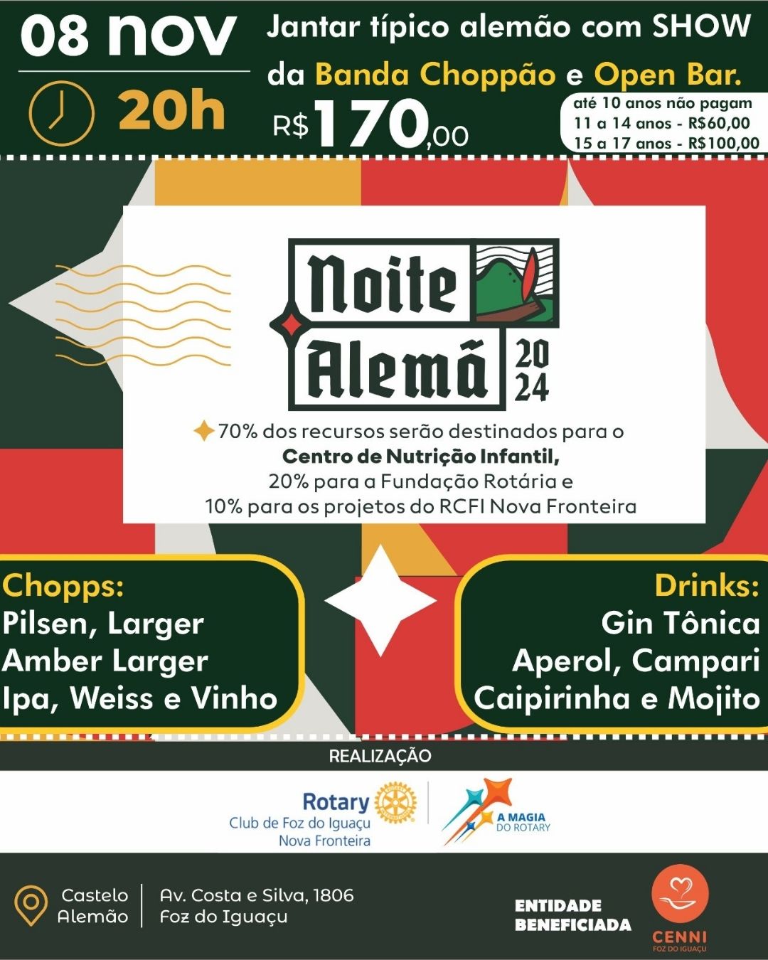 X NOITE ALEMÃ DO ROTARY NOVA FRONTEIRA X NOITE ALEMÃ DO ROTARY NOVA FRONTEIRA
