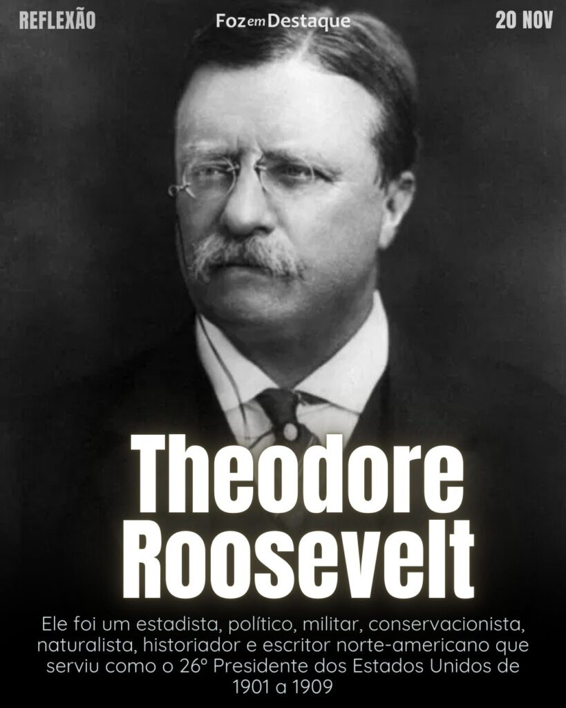 "Faça o que puder, com o que tiver, onde estiver." (Theodore Roosevelt)
Reflexão 20 de novembro 2024