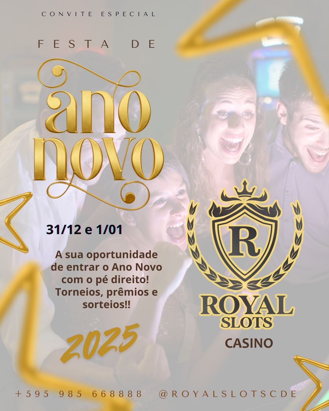 REVEILLON 2025 no ROYAL SLOTS CASINO 1