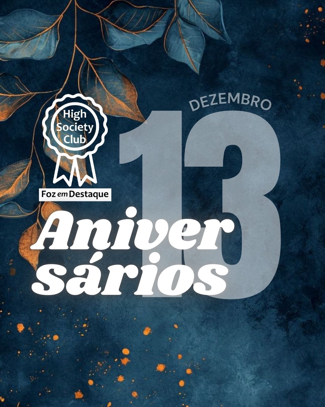 Aniversários 13 de Dezembro 2024 14