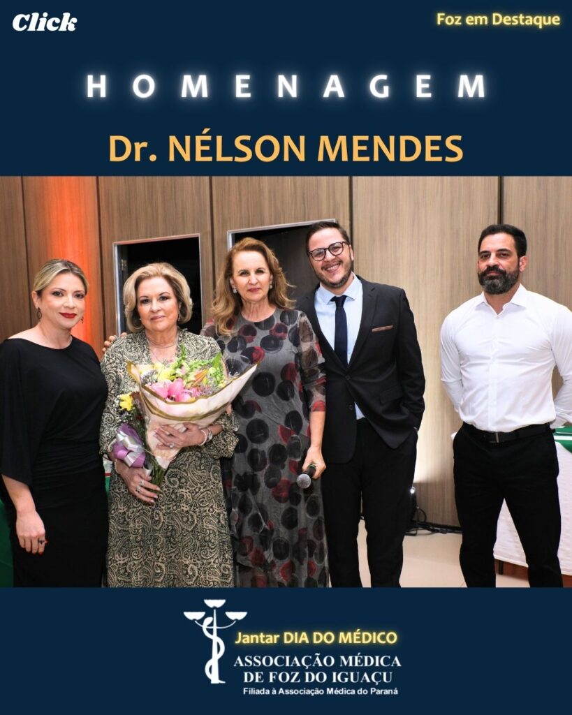 JANTAR DIA DOS MÉDICOS FOZ - HOMENAGEM DR NELSON MENDES