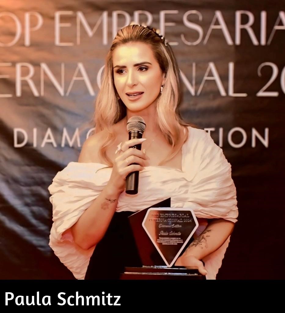 PAULA SCHMITZ é a CEO da empresa Sweet Group SA. Designer e criadora das marcas Sweet, Laços SL e Sweet Pet. Master Coach, Analista de Perfil e criadora do curso Business Mind.