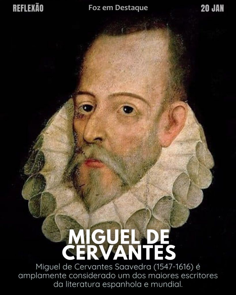 “Nunca fique implorando por aquilo que você tem o poder de obter. “ (Miguel de Cervantes)
Reflexão 20 de janeiro 2025 Foz em Destaque "Sua Vida mais divertida!!!"