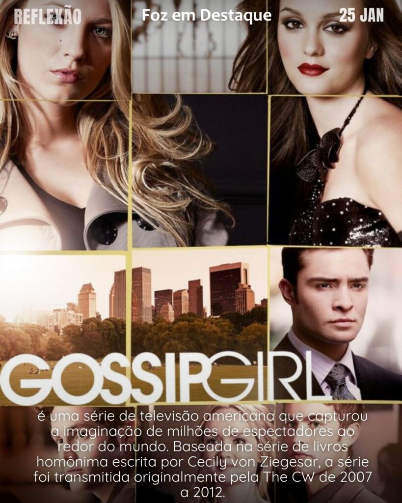 Eu nunca colocaria o meu destino nas mãos de outras pessoas. É por isso que eu sempre ganho e você sempre perde. 
[Gossip Girl] 
Reflexão 25 de janeiro 2025 Foz em Destaque "Sua Vida mais divertida!!!"
