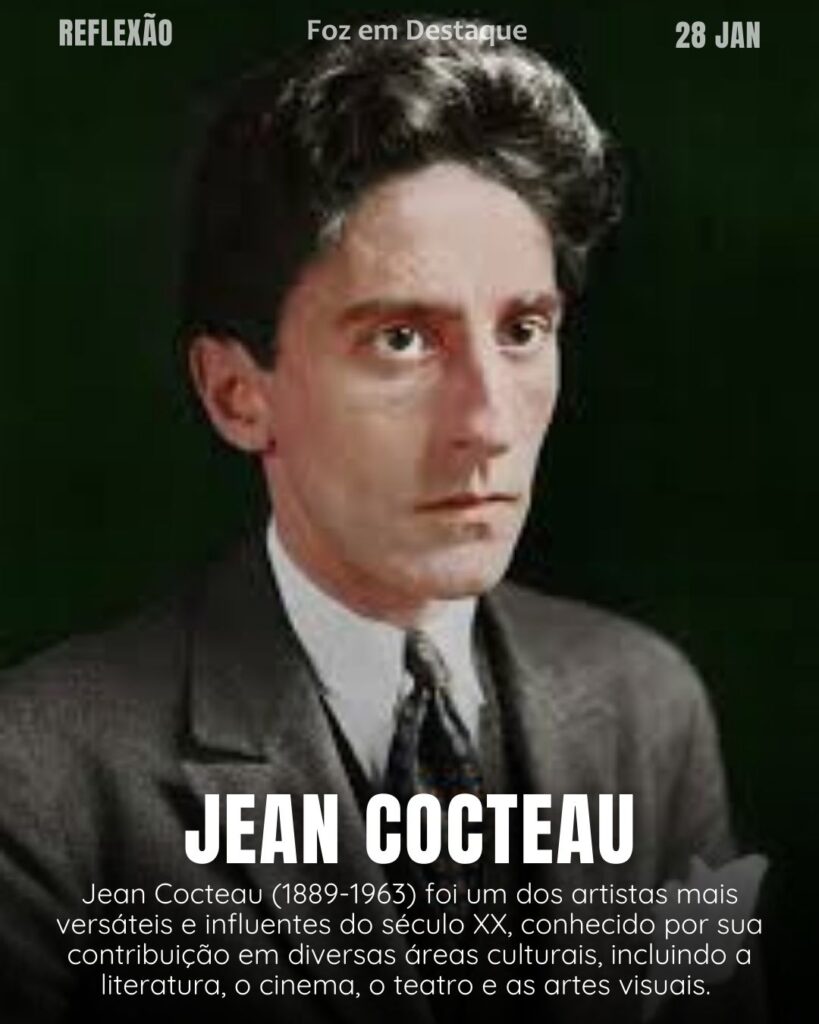 “Existem verdades que só podemos dizer depois de ter conquistado o direito de dizê-las.”
[Jean Cocteau]
Reflexão 28 de janeiro 2025 Foz em Destaque "Sua Vida mais divertida!!!"