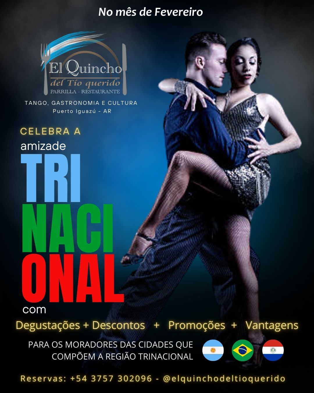 EL QUINCHO DEL TIO QUERIDO COMEMORA A AMIZADE TRINACIONAL 01