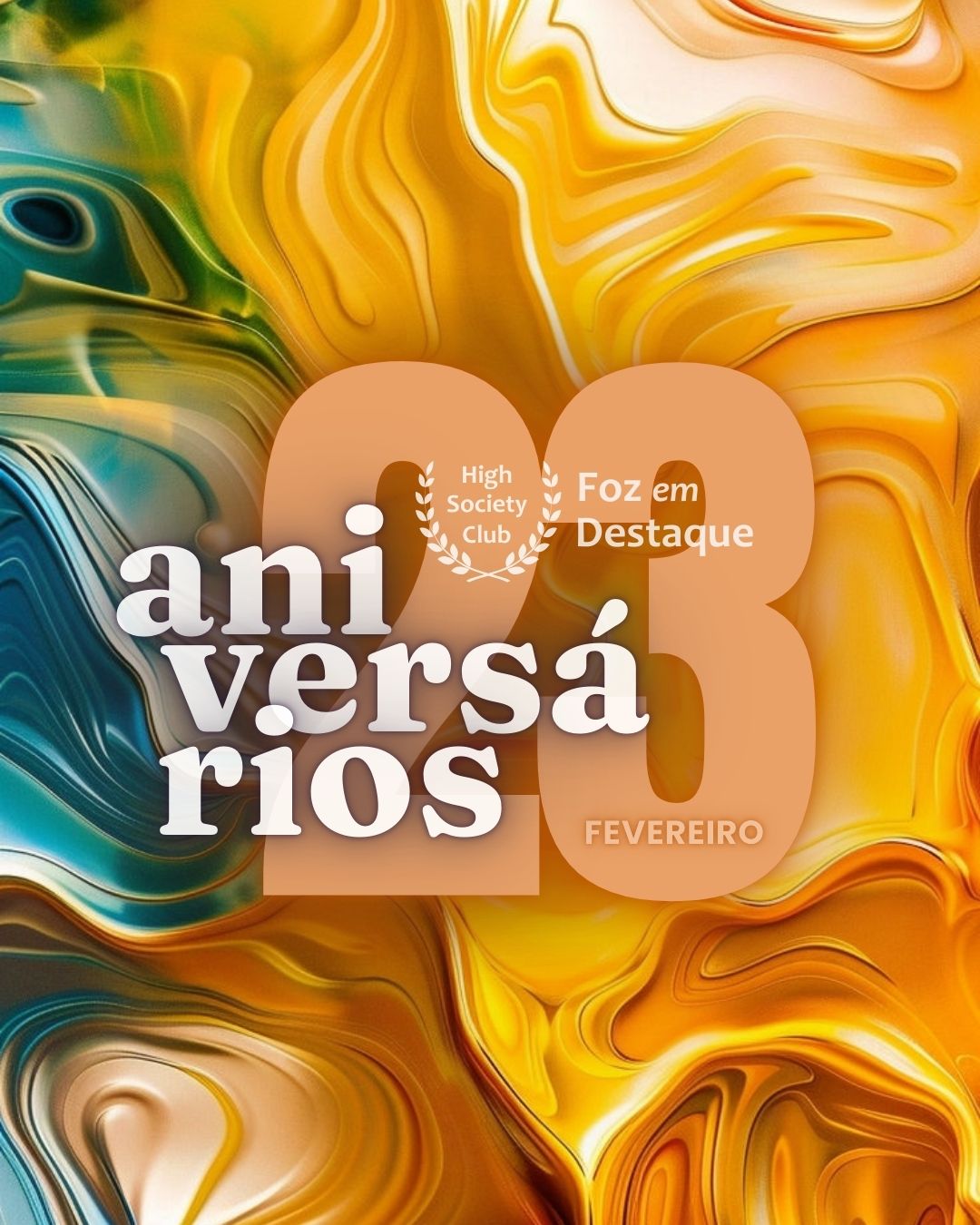 Aniversários 23 de Fevereiro 2025 Aniversários 22 de Fevereiro 2025 Foz em Destaque High Society Club - Parabéns aos integrantes de nosso clube de vantagens!!!