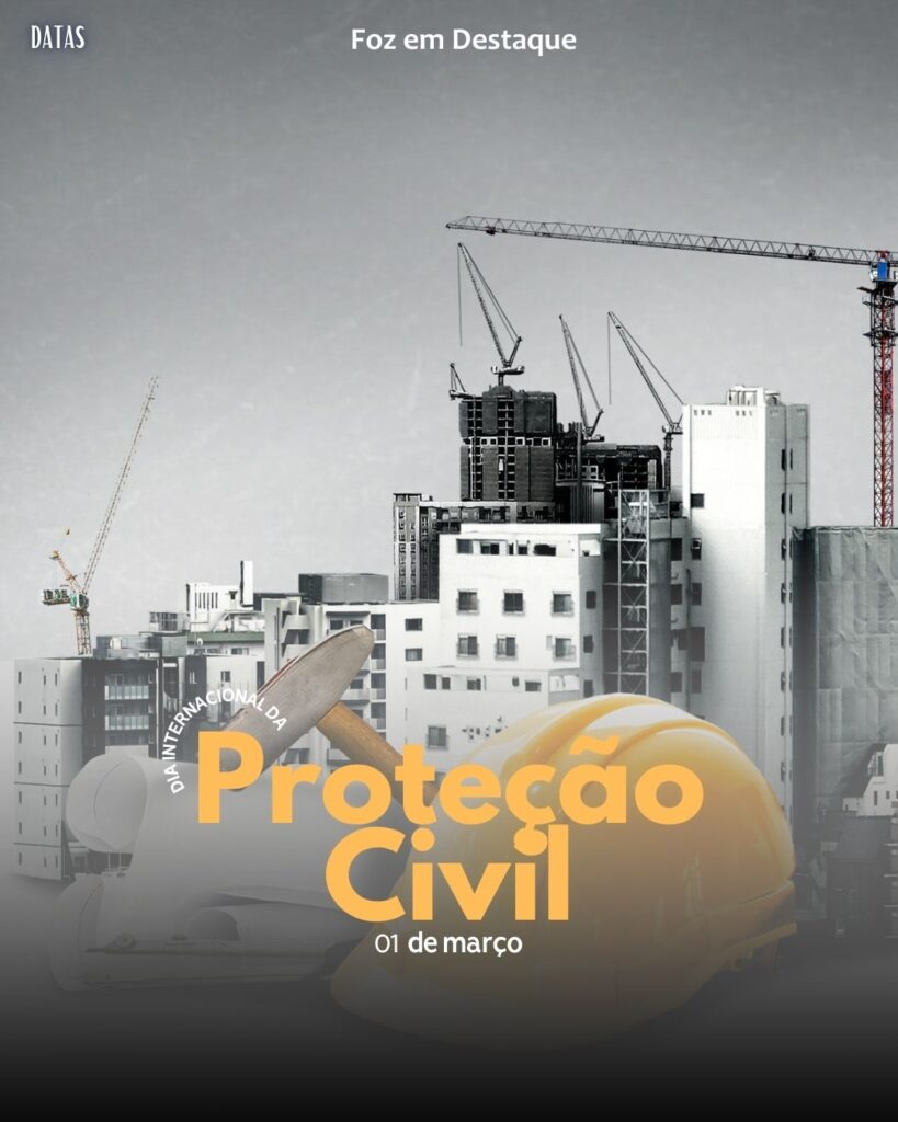 Dia das Crianças Doentes - Dia das Crianças Doentes - Dia Internacional da Proteção Civil - Dia Mundial de Zero Discriminação - Dia Pan-Americano de Turismo
Datas 01 de março 2025 Foz em Destaque "Sua Vida mais divertida"