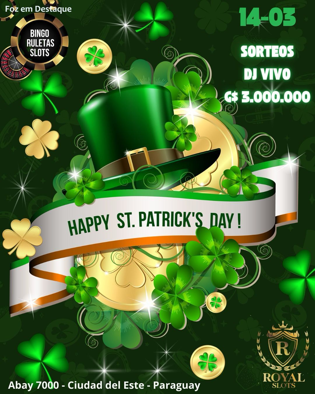 Festa de Saint Patrick no Royal Slots Casino 1