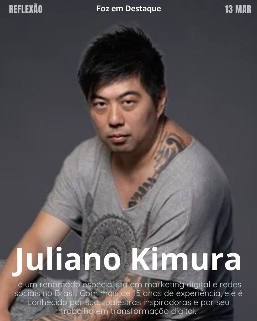 "Transmitir conhecimento não é apenas falar o que se sabe, mas inspirar novas atitudes." (Juliano Kimura)
Reflexão 13 de março 2025 Foz em Destaque "Sua Vida mais divertida!!!"
