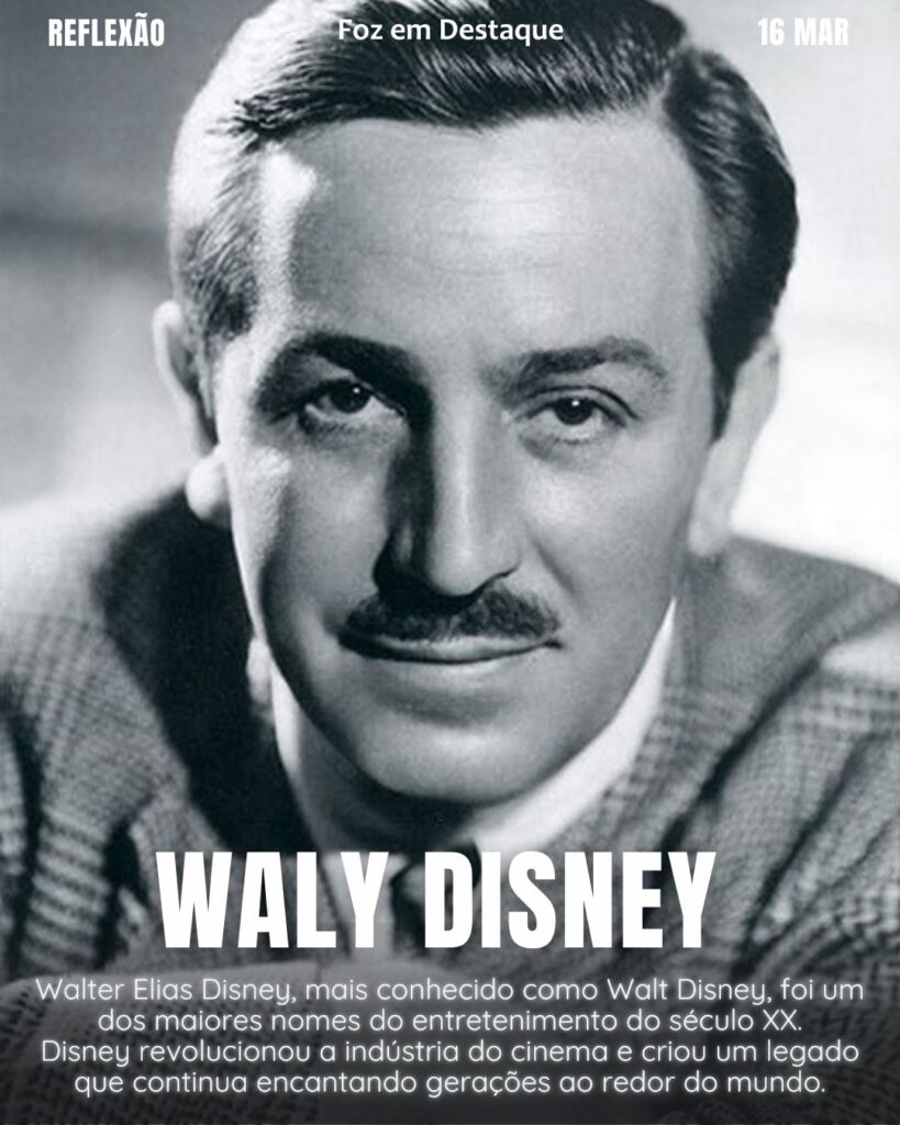 “A diferença entre ganhar e perder é muitas vezes...não desistir.”
(Walt Disney)
Reflexão 16 de março 2025 Foz em Destaque "Sua Vida mais divertida!!!"