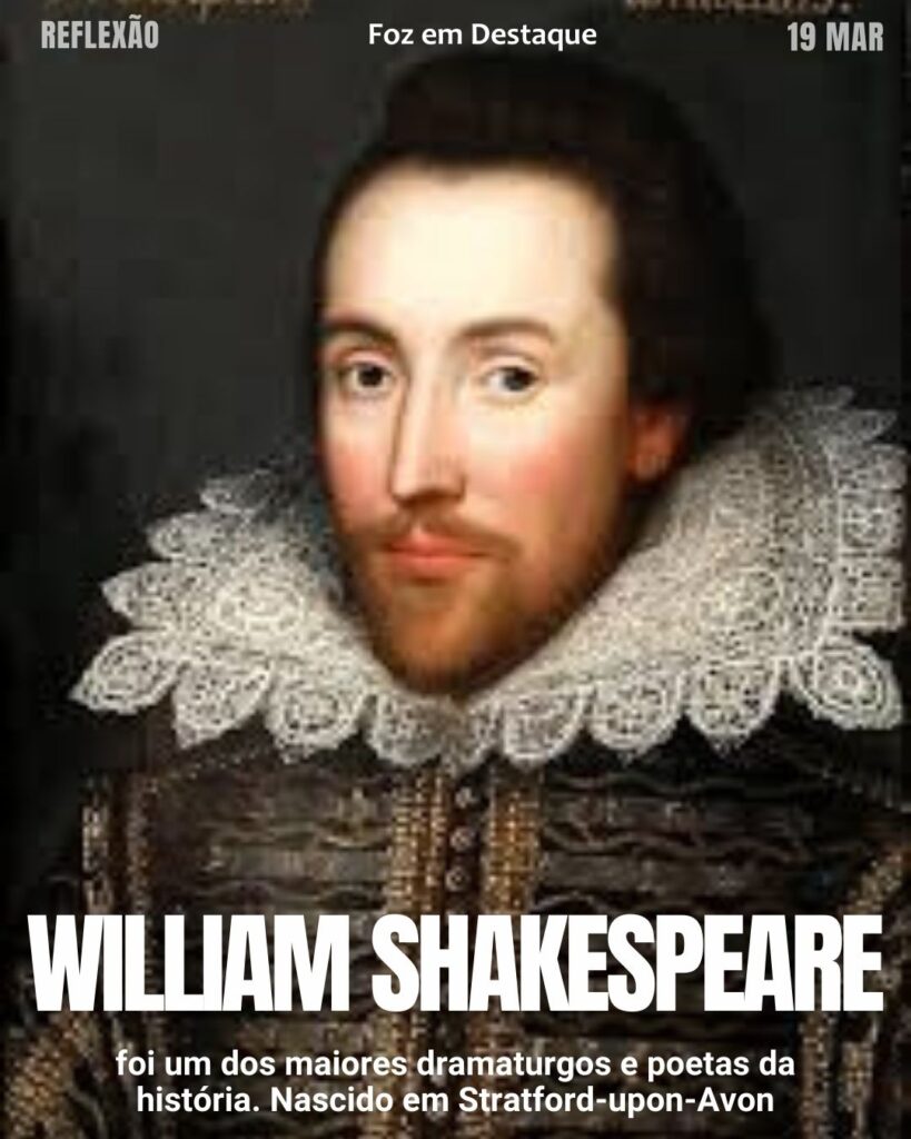 "Ame a todos, confie em poucos e não faça mal a ninguém."
 (William Shakespeare)
Reflexão 19 de março 2025 Foz em Destaque "Sua Vida mais divertida!!!"