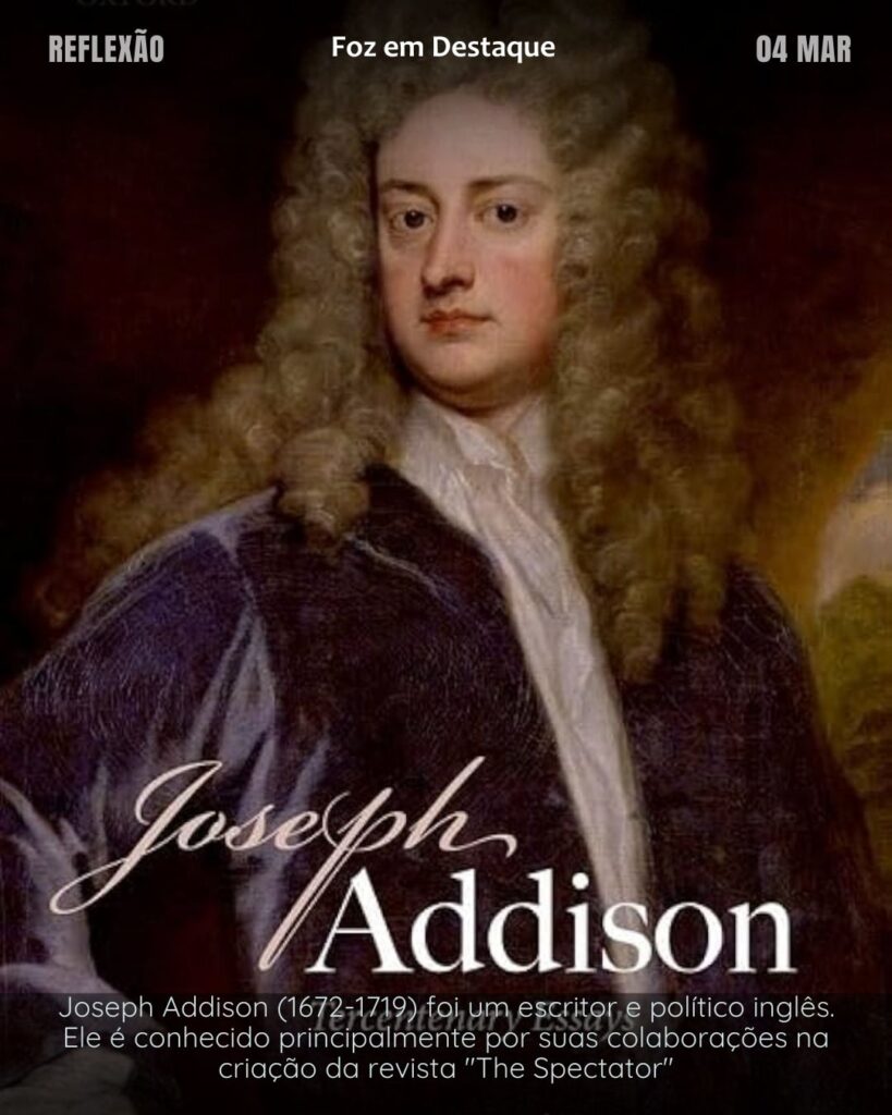"O sol é para as flores o que os sorrisos são para a humanidade."
(Joseph Addison)
Reflexão 04 de março 2025 Foz em Destaque "Sua Vida mais divertida!!!"